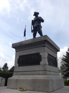 Australian Memorial at Péronne.  The town was liberated by Australian soldiers in September 1918.  
