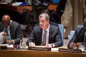 ICTY Prosecutor Serge Brammertz addressing the UN Security Council in New York.